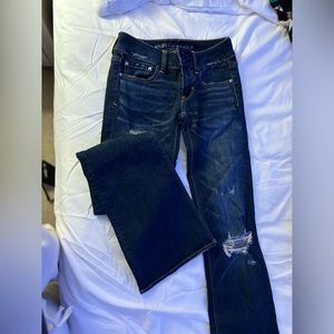 3 pairs of American eagle jeans